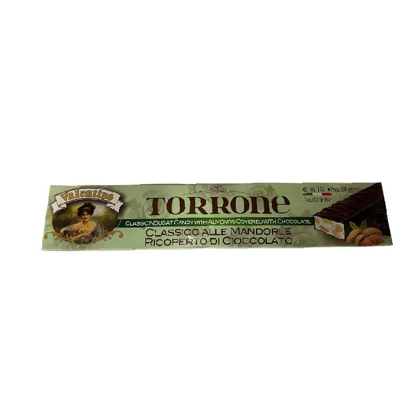 VALENTINO - HARD CHOCOLATE COVERED TORRONE 200GR