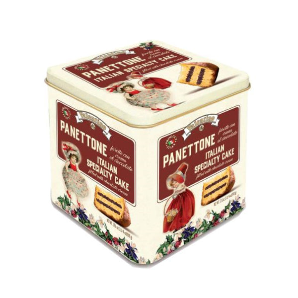 VALENTINO - PANETTONE TIN FILLED CHOCOLATE CREAM 500GR