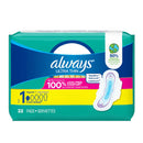 ALWAYS - ULTRA THIN SIZE 1 REGULAR W/FLEXI WINGS PAD 22CT
