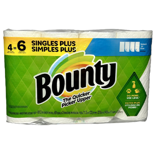 BOUNTY - 4=6 SINGLES PLUS SELECT SHEET 4ROLL