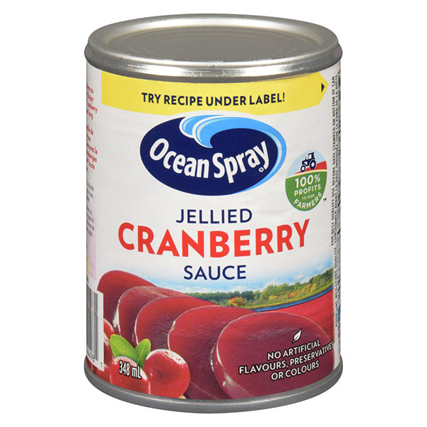 OCEAN SPRAY - JELLIED CRANBERRY SAUCE JELL 348ML