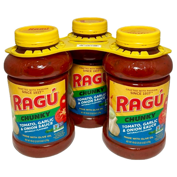 RAGU - PASTA SAUCE TOMATO GARLIC 3x1.27 KG