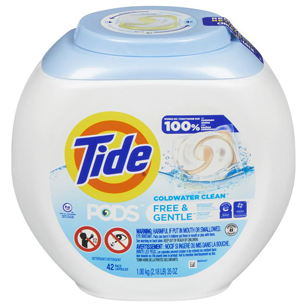 TIDE - PODS 3-IN-1 FREE AND GENTLE 42CT