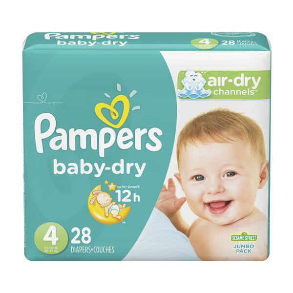 P & G - PAMPER BABY DRY SIZE 4 28CT