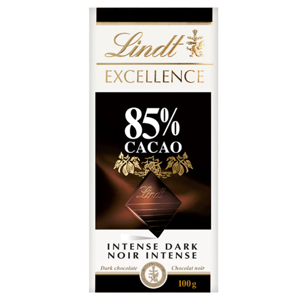 LINDT -  EXCELLENCE 85% COCOA BARS 100GR