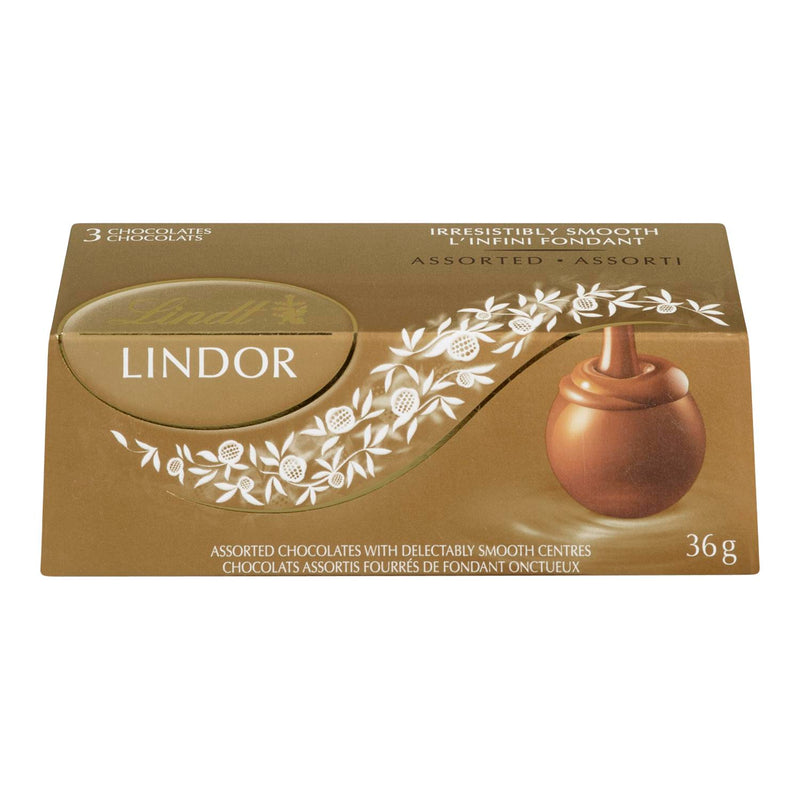 LINDT - LINDOR 3 PACK ASSORTED 12x36 GR