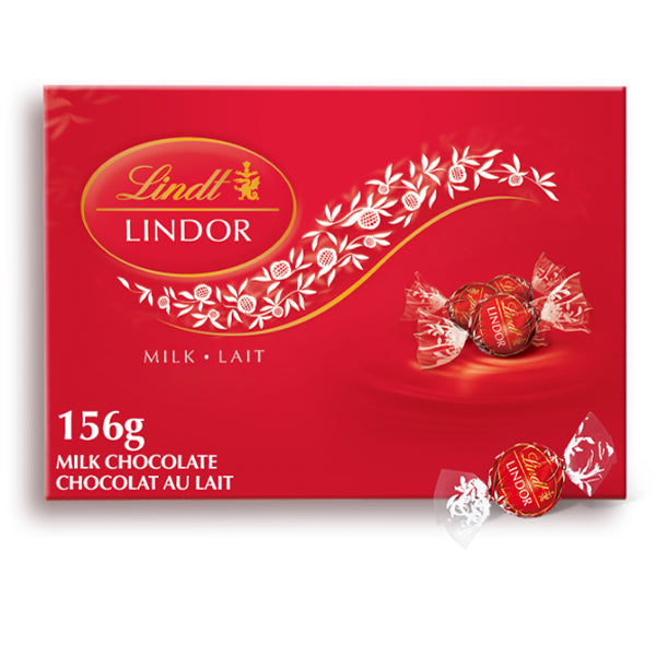 LINDT - LINDOR MILK CHOCOLATE BOX 156GR