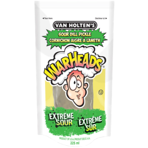 VAN HOLTENS - LARGE WARHEADS POUCHED PICKLE 12x225 ML