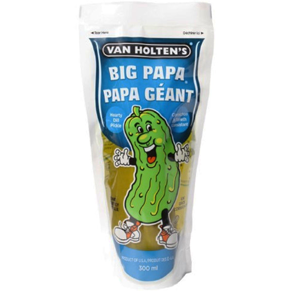 VAN HOLTENS - BIG PAPA DILL CHARACTER POUCHED PICKLE 12x300 ML