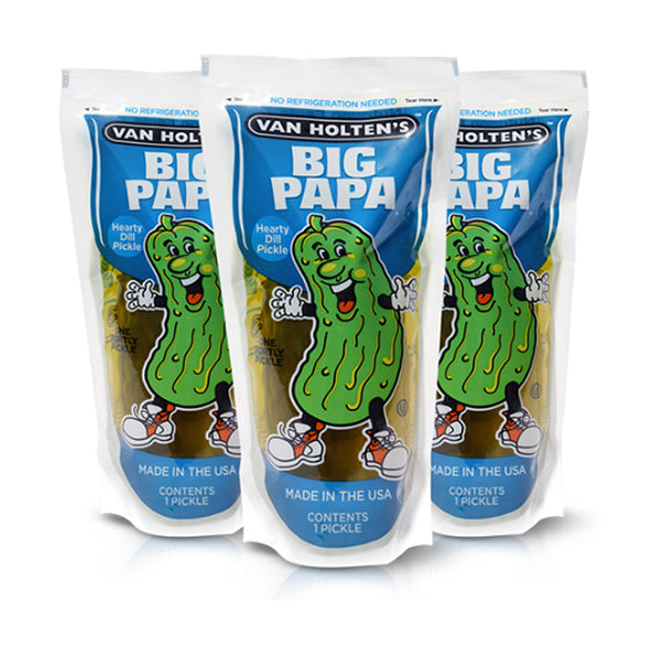 VAN HOLTEN'S - BIG PAPA JUMBO PICKLES IN POUCH 28 GR