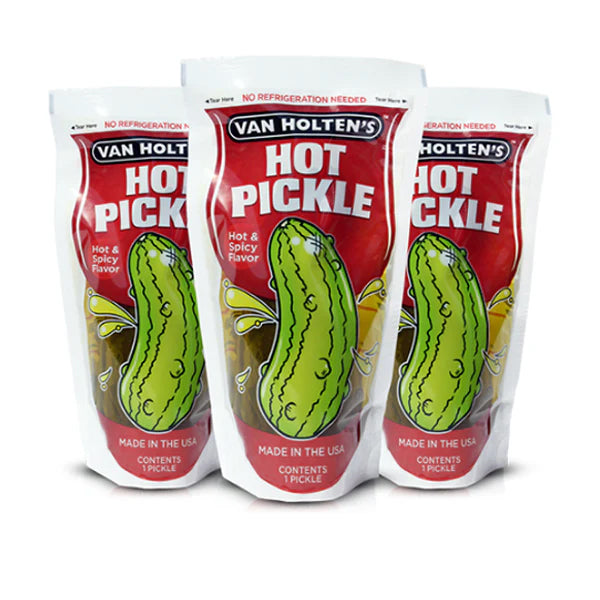 VAN HOLTENS - JUMBO HOT POUCHED PICKLE 12x5 OZ