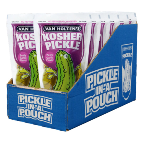 VAN HOLTENS - JUMBO PICKLE KOSHER GARLIC 12x28 GR