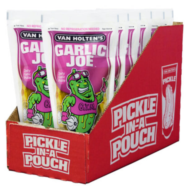 VAN HOLTEN'S - GARLIC JOE'S JUMBO PICKLES IN POUCH 28 GR