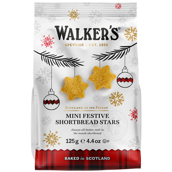 WALKERS - MINI SHORTBREAD STARS 125GR