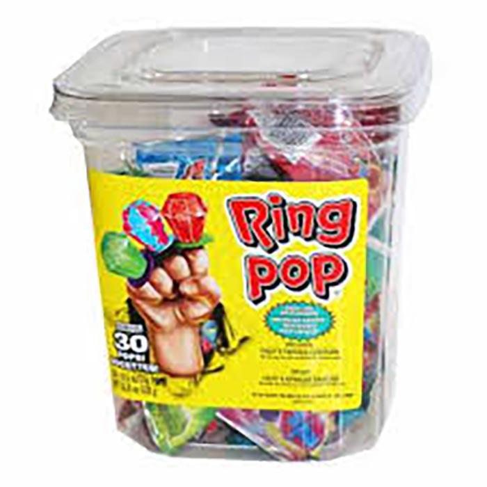 TOPPS - RING POP JAR 30x4.5 GR