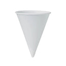 BARE - 4OZ TREATED PAPER CONE WATER CUP WHITE 25x200 PK