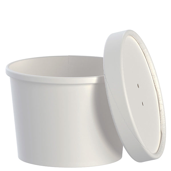 SOLO - 12oz WHITE COMBO PAPER FOOD CONTAINER 250CT