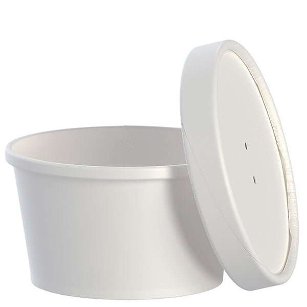 SOLO - 8oz WHITE COMBO PAPER FOOD CONTAINER 250CT