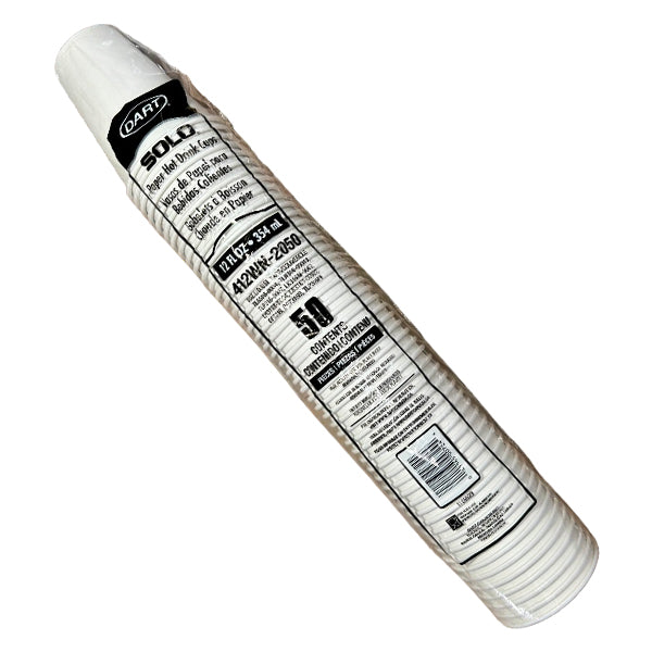 SOLO - WHITE HOT CUP 12OZ 50 PK