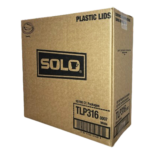 SOLO - WHITE DOME LID 10x100EA