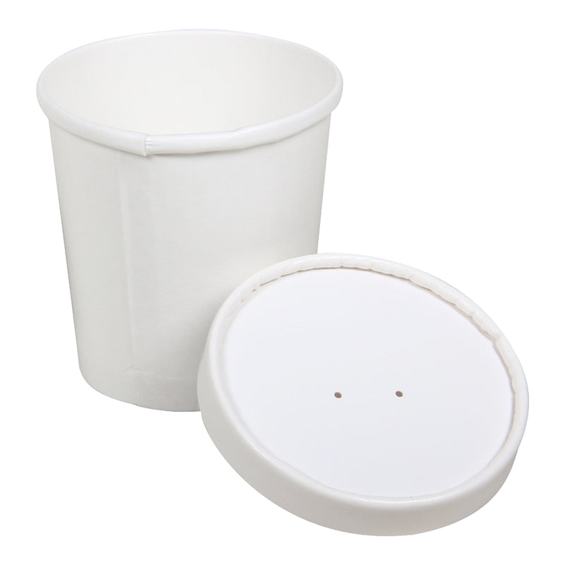 SOLO - 16oz WHITE COMBO PAPER FOOD CONTAINER 250CT