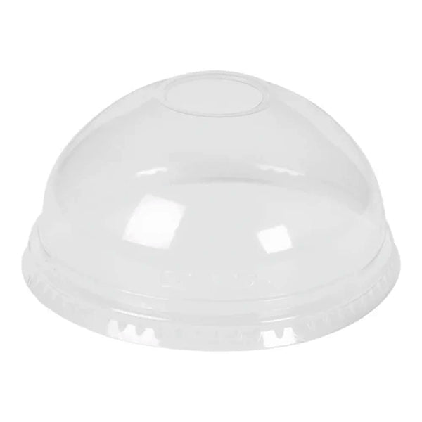 DART - 16/24OZ CLEAR DOME LID  W/ HOLE 10x100 EA