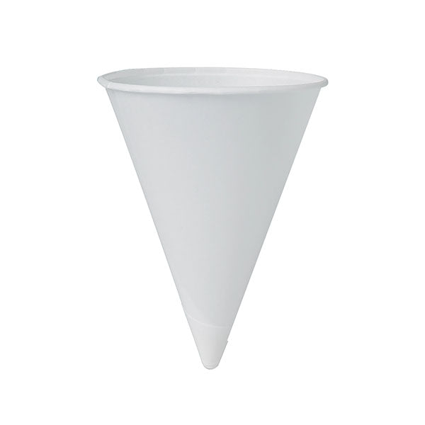 BARE - 4OZ TREATED PAPER CONE WATER CUP WHITE 200 PK