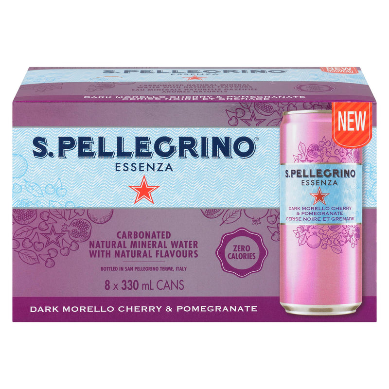 SAN PELLEGRINO - ESSENZA DARK MORELLO CHERRY POMEGRANATE 8x330 ML