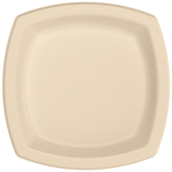 DART - 6IN SQUARE PFAS-FREE FIBER PLATE 8x125 PK