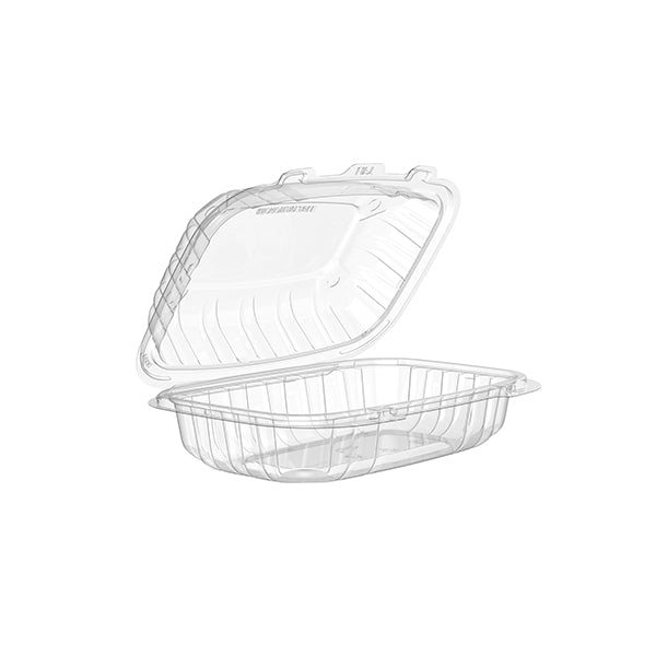 DART - 9x6IN CLEAR PP PLASTIC HINGED CONTAINER 4x75 CT