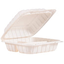 DART - 8IN MFPP WHITE 3COMPARTMENT HINGED CONTAINER 2x75 PK