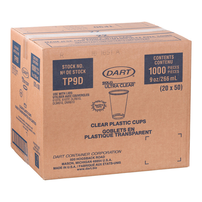 DART - SOLO 9OZ PET CLEAR CUP 20x50EA