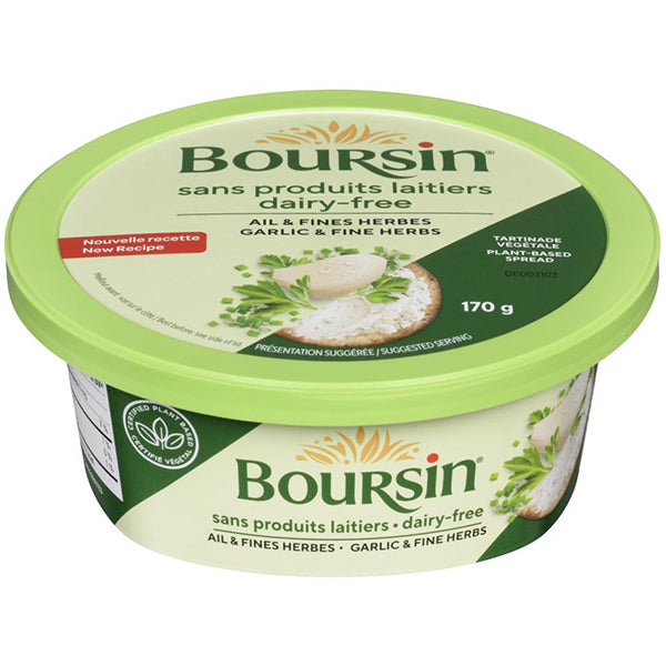 BOURSIN - DAIRY FREE GARLIC AND HERBS SPREAD 170GR