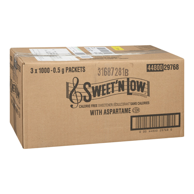 SWEET N LOW - CALORIE FREE SWEETENER WITH ASPARTAME 3x1000 PK