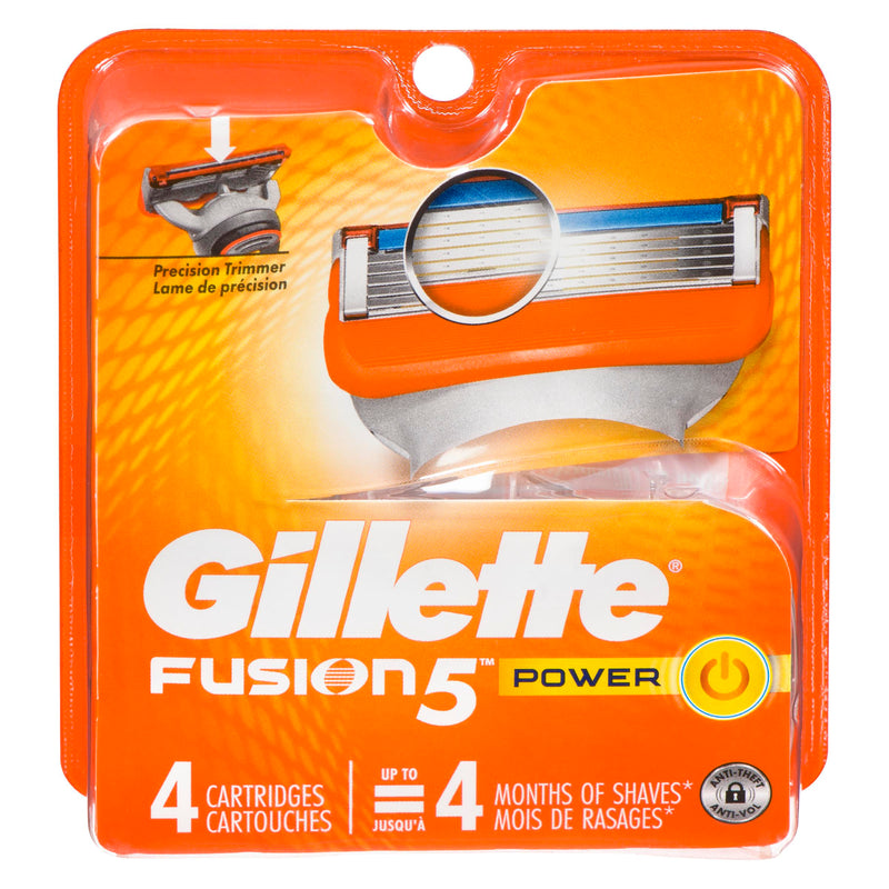 GILLETTE - POWER FUSION 5 MEN RAZOR  BLADE 4EA