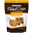 SNACK FACTORY - MILK CHOCOLATE & CARAMEL DRIZZLERS PRETZEL 155GR
