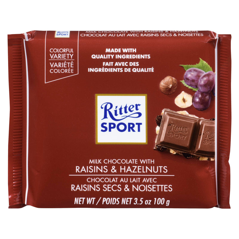 RITTER - RAISINS AND HAZELNUT 100GR