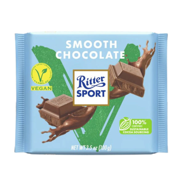 RITTER SPORT - SMOOTH VEGAN CHOCOLATE BAR 100GR