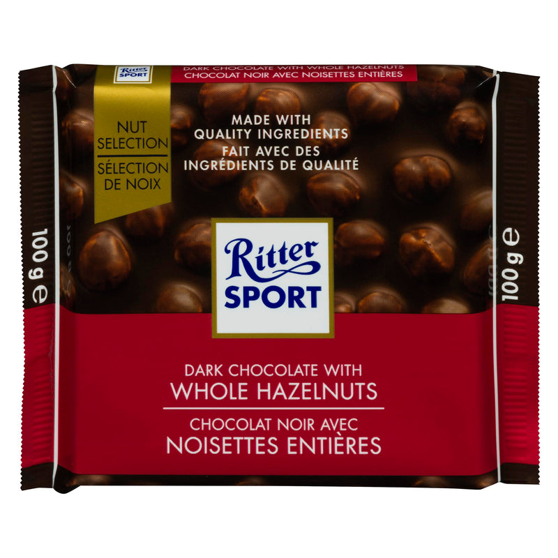 RITTER - DARK WHOLE HAZELNUT 100GR