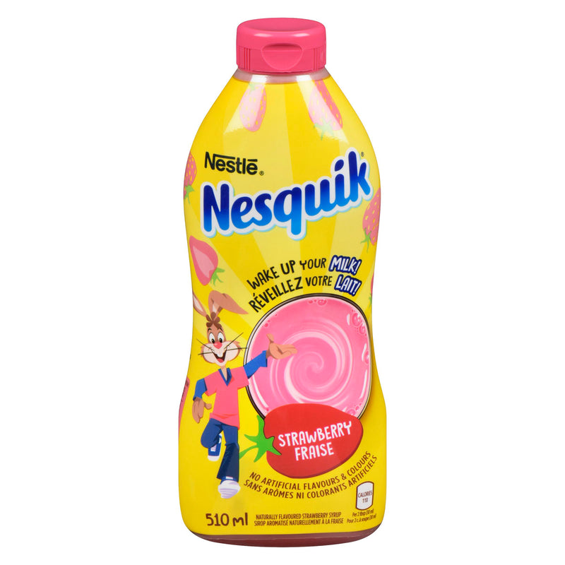 NESTLE - NESQUIK SYRUP STRAWBERRY 510ML