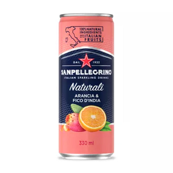 SAN PELLEGRINO - ORANGE PRICKLY PEAR  CANS 24x330ML