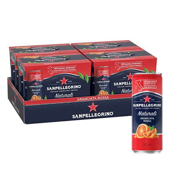 SAN PELLEGRINO - ROSSA(RED) CANS 24x330ML