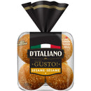 D'ITALIANO - SESAME HUMBURGER BUNS 8EA