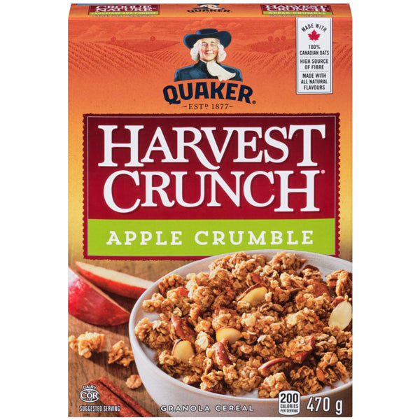 QUAKER - HARVEST CRUNCH APPLE CRUMBLE 470GR