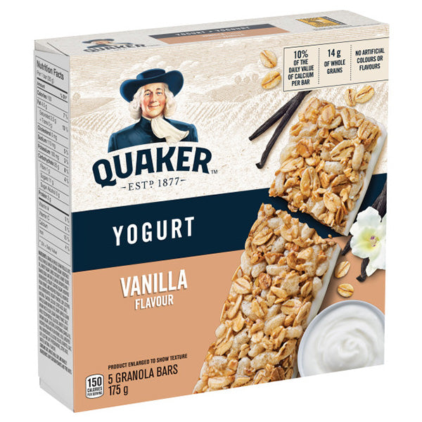 QUAKER - CHEWY YOGURT VANILLA 175GR