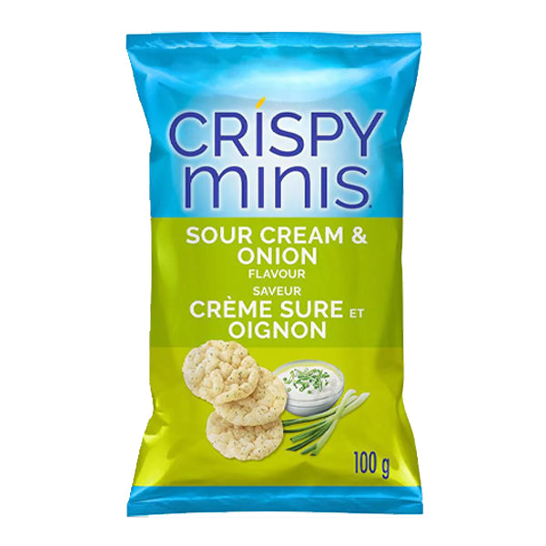 QUAKER - CRISPY MINIS SOUR CREAM AND ONION 100GR