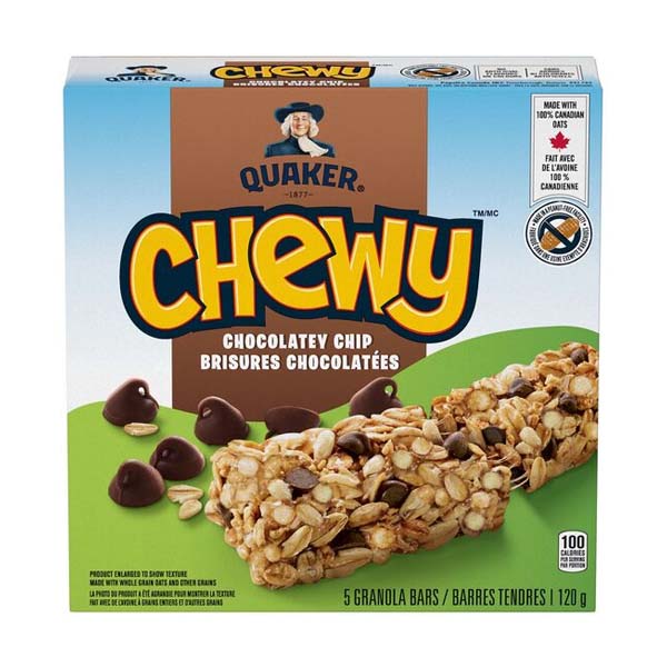 QUAKER - CHEWY CHOCOLATE CHIP 120GR
