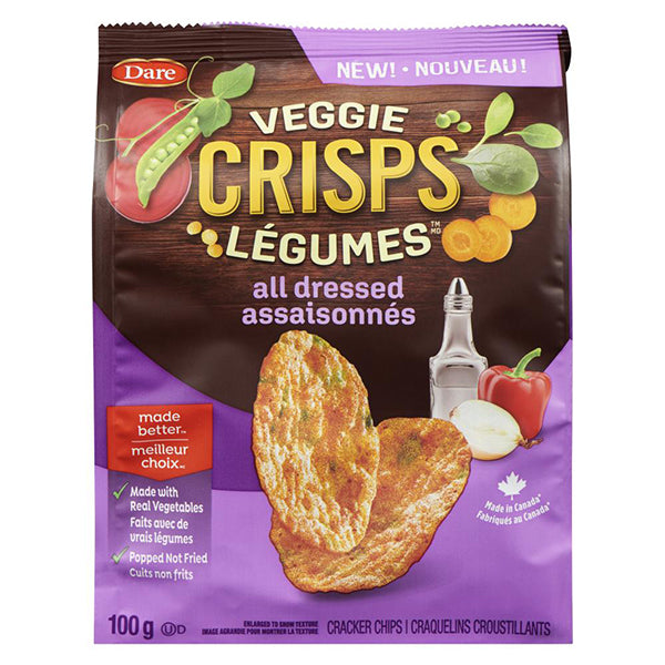 DARE - VEGGIE CRISPS ALL DRESSED 100GR