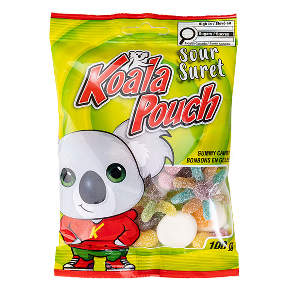 KOALA - SOUR POUCH PEG BAG 18x100 GR