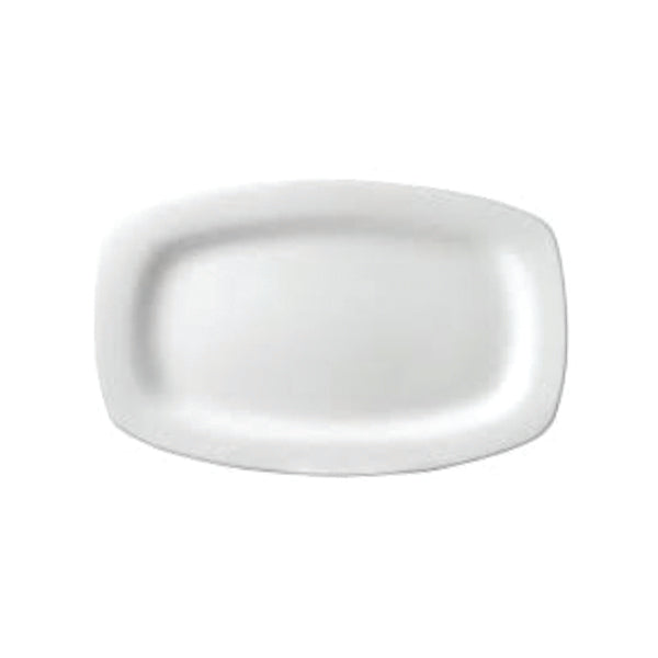 PRIME SOURCE - PLATTER ROUND O WHT 13.4x10.1IN 4EA